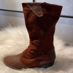 Leather and Suede Taos Boots